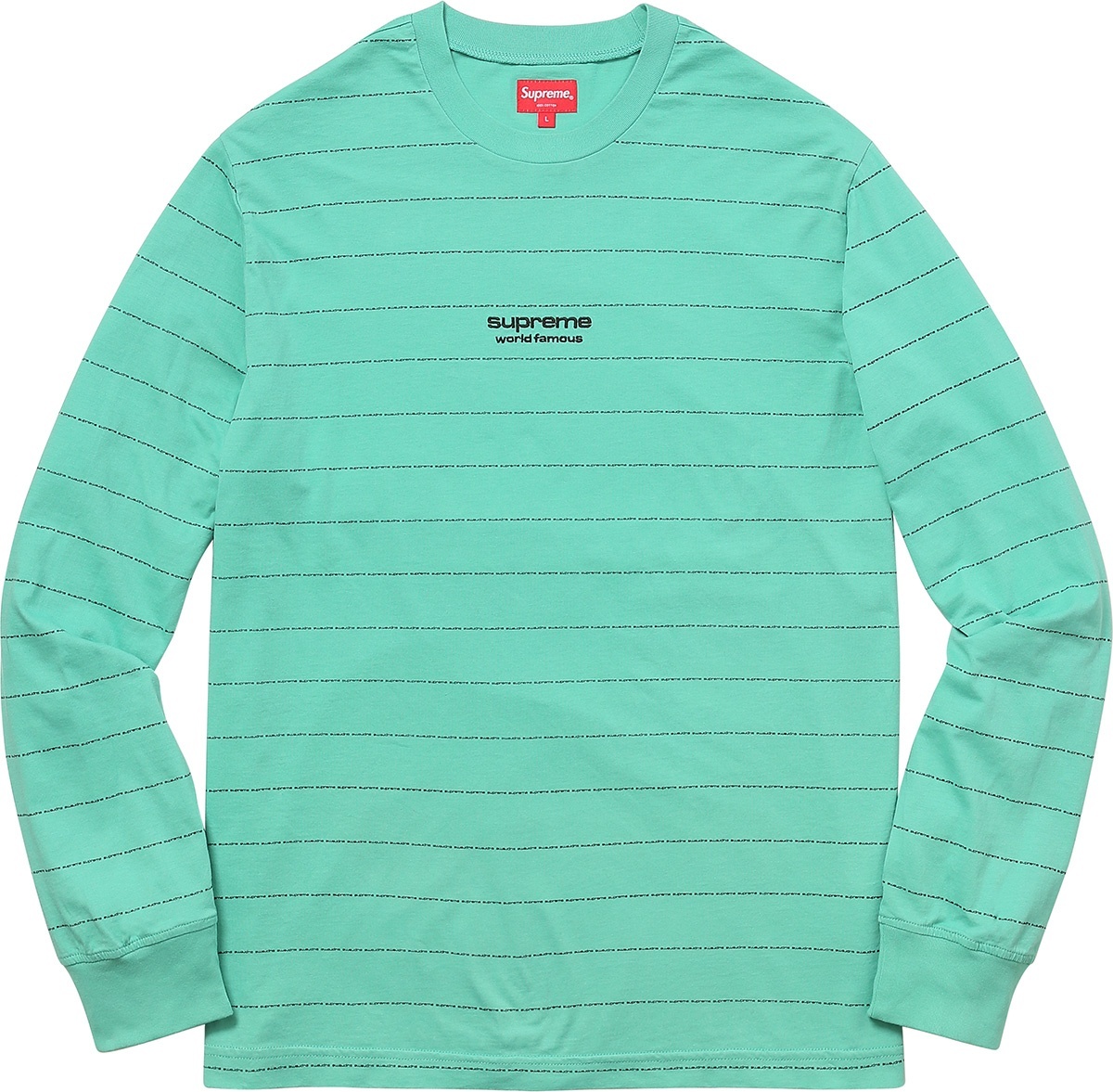 Logo Stripe L/S Top view 2